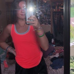 Hot pink old navy workout tank top